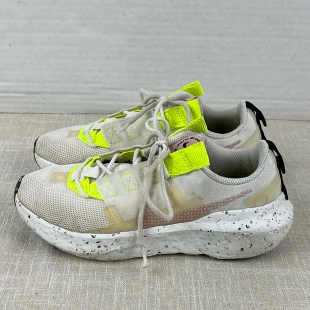 Nike Crater Impact White Volt Pink Shoes Womens Sz 6